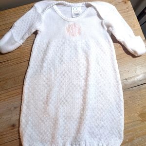 Paty gown preemie size white and pink worn twice
